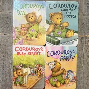 Corduroy Bear Board Books Set of 4 Pictures by Lisa McCue